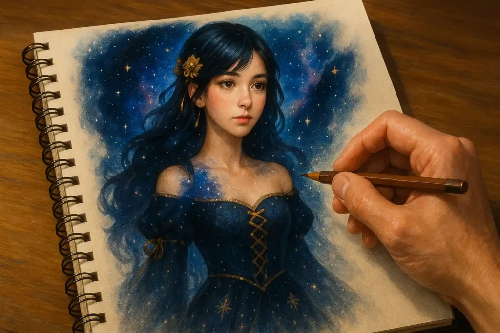 How to personalise ChatGPT? Learn to make AI yours. Image is about drawing out your own character.